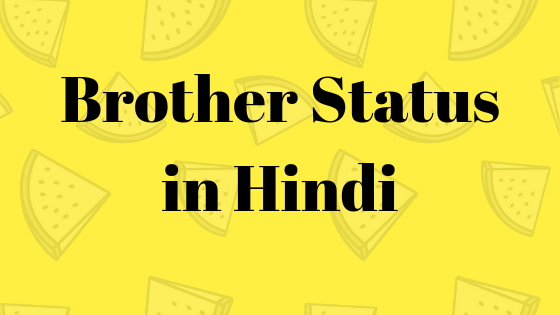 Photo of “भाई स्टेटस हिंदी में” (Brother Status in Hindi)